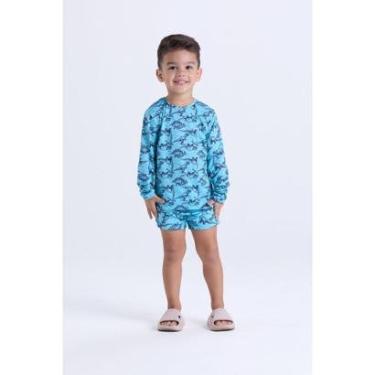 Imagem de Conjunto Moda Praia Infantil Masculino Dinossauro-Masculino