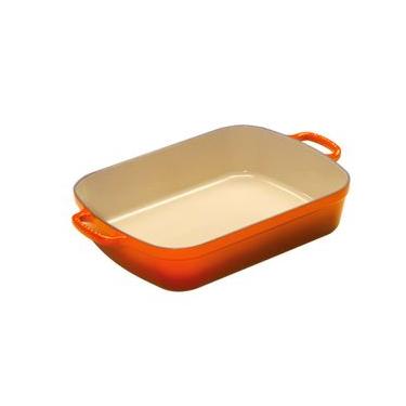 Imagem de Travessa Retangular Signature 33 cm Laranja Le Creuset Travessa Retangular Signature 33Cm Laranja Le Creuset