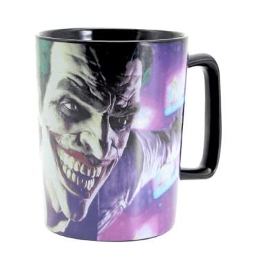 Imagem de Caneca Com Alça Quadrada 500ml Coringa Arkham City Dc Comics Zona Criativa 10023122
