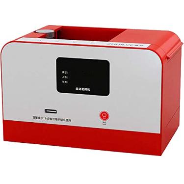 Imagem de Revendedor automático de cartões com toalha de mesa e pôquer, máquina elétrica de revendedor de cartões, máquina rotativa de revendedor de cartões para UNO, Blackjack, Texas Hold'em, jogos de cartas