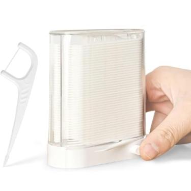 Imagem de Distribuidor automático de fio dental - Palitos Curvados Ultrafinos E Fio Dentário Acompanha 88 peças KINZIN