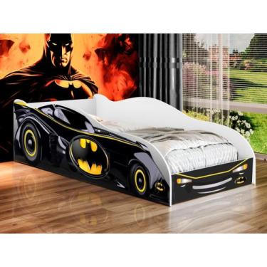 Imagem de Cama Infantil Carro Batman Cor Preto Menino Montessori Diversão - Lily