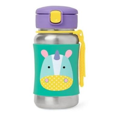 Imagem de Garrafa Térmica de Aço Inoxidável Zoo Unicórnio Skip Hop Amarelo-Feminino