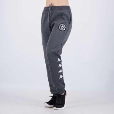 Imagem de Calça Kappa Vasco Piquet Feminina Cinza-Feminino
