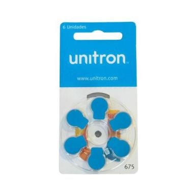 Imagem de Kit 120 Pilhas Baterias 675 Unitron Para Aparelhos Auditivos