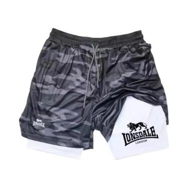 Imagem de Shorts De Corrida 2 Em 1 Masculinos Para Academia Com Compressão, Bols