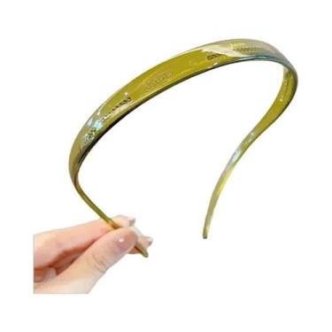 Imagem de Tiara De Cabelo Feminina Antiderrapante Com Dentes De Acrílico Estilo 