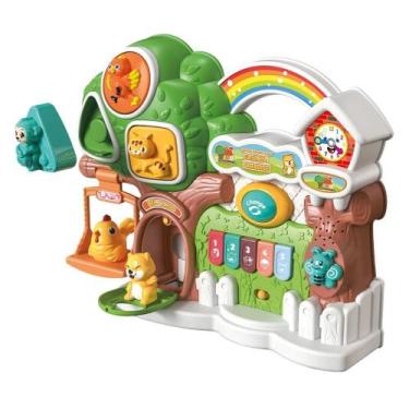 Imagem de Brinquedo Educativo Teclado Musical Casinha Paradise Luz Som - Dm Toys