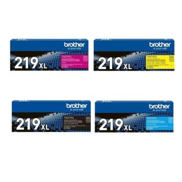 Imagem de Toner Brother Tn219xl Kit 4 Cores Preto, Magenta, Ciano, Amarelo | Mfc-l3760cdw Hl-l3240cdw Dcp-l3560cdw