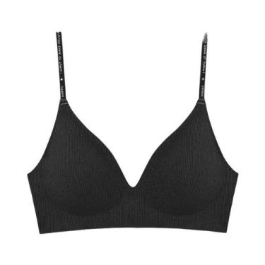 Imagem de Sutiã Sem Costura Sexy Feminino Com Decote Em V Profundo, Alça Com Let