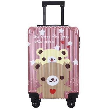 Imagem de Mala de Viagem Infantil Urso Estrela - Malissima, Rosa