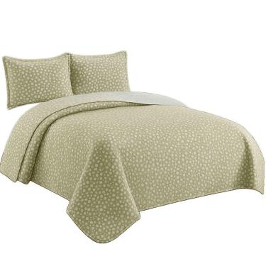 Imagem de Kit Cobre Leito Colcha King Boutik Dupla Face - Estampa 43 - 100% Poliéster