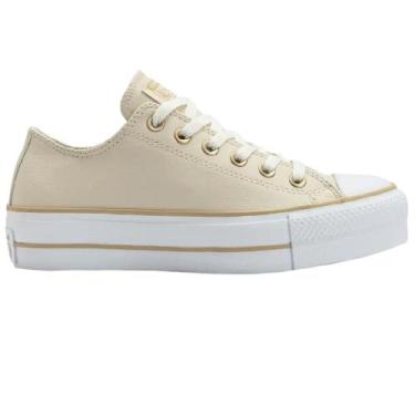 Imagem de Tenis all star chuck taylor lift ref ct0983 cano baixo, 36, Bege, Bran