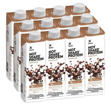 Imagem de Kit Com 12Und Not Shake Protein 16G Chocolate 250Ml