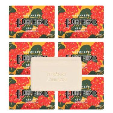 Imagem de Kit 6 Sabonete Phebo Granado Gerânio Bourbon Glicerina Vegetal Natural