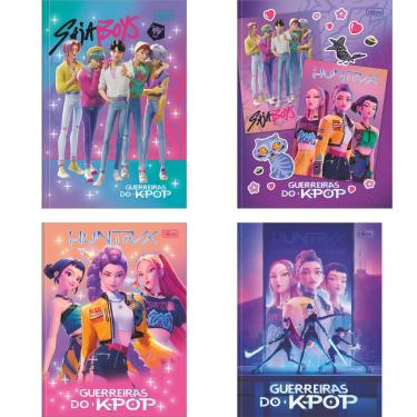 Imagem de CADERNO BROCHURA CAPA DURA UNIV. GUERREIRAS DO K-POP 80F