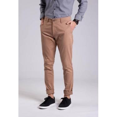 Imagem de Calça Docthos Fit Sarja, 002 marrom, 40