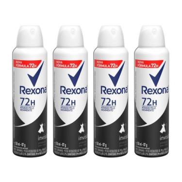 Imagem de Kit Desodorante Aerossol Antitranspirante Feminino - Rexona Invisible 