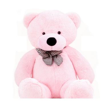 Imagem de Urso rosa de pelúcia grande 140 cm 1,4 metros Namorada