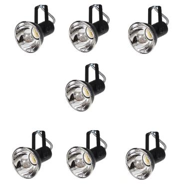 Imagem de Kit 7 Spot Trilho Perfilado Eletro calha Par20 Bulbo OL5