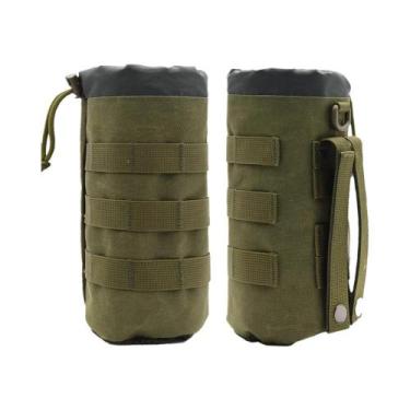 Imagem de Bolsa Tática MOLLE Para Garrafa De Água Com Cordão E Fundo Em Malha Pa