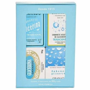 Imagem de Kit Granado Glicerina Tradicional Sabonetes Históricos 4 unidades, Kit