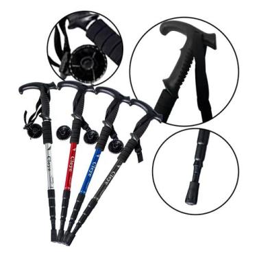 Imagem de Bastão De Caminhada Ajustável Portátil E Resistente - Nilo-imports