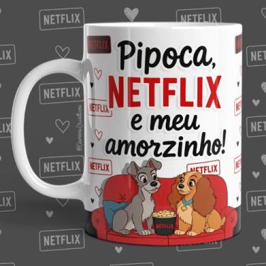 Imagem de Caneca Personalizada Vários Personagens Pipoca e Netflix dia dos Namor