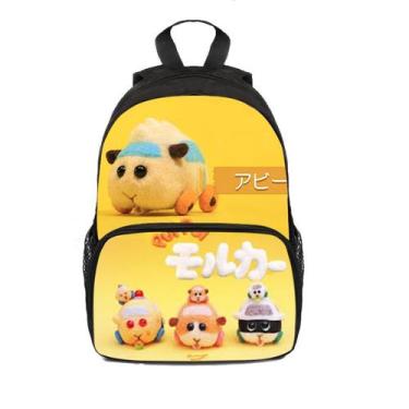 Imagem de Mochila escolar Puis Puis Molkers Anime para crianças 25x11x34cm - yiw