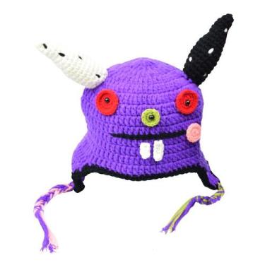 Imagem de Chapéu de malha Devil Horns Anime Winter Beanie para adultos - yiweisa