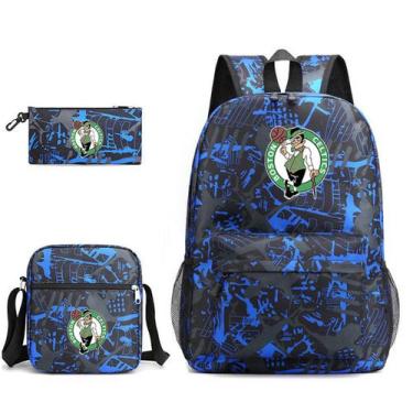 Imagem de Conjunto de mochilas escolares Celtics de 3 peças para estudantes - yi
