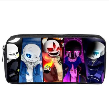 Imagem de Bolsa de lápis Undertales Sans Big Capacity Oxford Waterproof - Yiweis