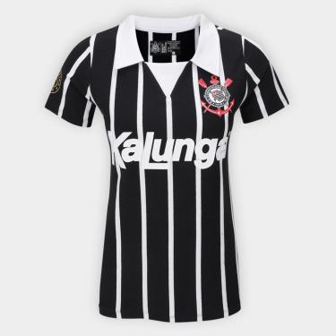 Imagem de Camisa Polo Corinthians Coimbra Retrô Kalunga Feminina-Feminino