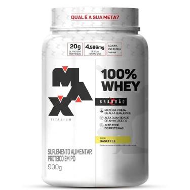 Imagem de 100% WHEY POTE 900G RAFAEL BRANDÃO - MAX TITANIUM-Unissex