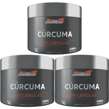 Imagem de Kit 3X Cúrcuma - 120 Cápsulas - New Millen-Masculino
