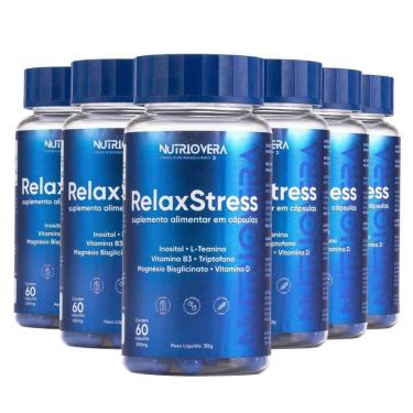 Imagem de Kit 6 RelaxStress Suplemento Regulador Humor e Sono-Unissex