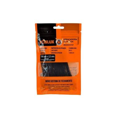 Imagem de Abraçadeira De Nylon Foxlux 100mmx2.5mm Preto