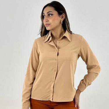 Imagem de Camisa Sol Modas Manga Longa Feminina-Feminino