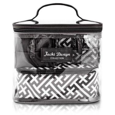 Imagem de Kit Necessaire 4 Peças Coleção Diamantes - Jacki Design Preto - Preto