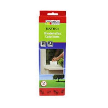 Imagem de Fita adesiva armadilha para capturar insetos com 4 unidades cola anti 