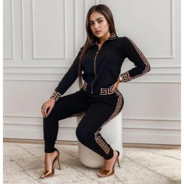 Imagem de Conjunto de Terno Casual com Impressão - Estilo Moderno 2024, BR-G, Pr
