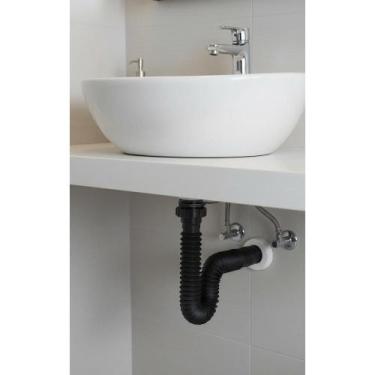 Imagem de Sifão Flexível Preto P/ Pia Banheiro e Cozinha 70cm - Congratulations 