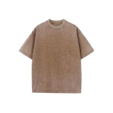 Imagem de Camisetas De Verão Unissex Oversized Em Algodão Pesado Com Cores Desbo