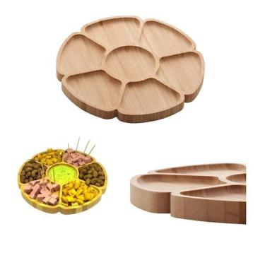 Imagem de Petisqueira 7 Divisórias Petisco Frios Salgadinho Giratória - Casa