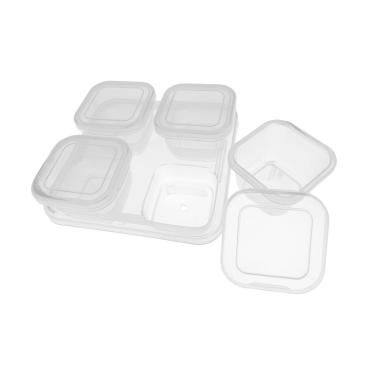 Imagem de Porta-Pote para Papinha Le com 5 Potes de 120ml e Bandeja