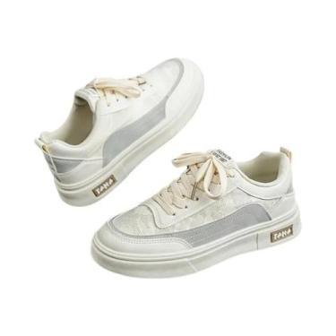 Imagem de Tênis Esportivos Masculinos De Verão Em Lona Respirável, Versáteis E M