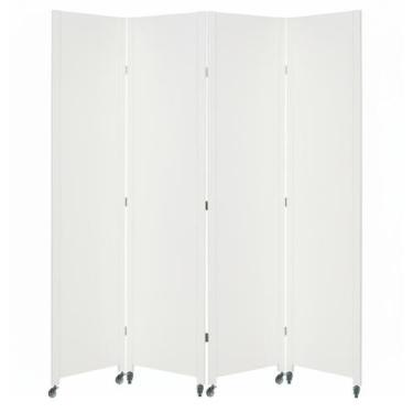 Imagem de 4 Biombo Pintado Sanfonado Com Rodinhas E Dobradiças Painel Mdf Folha 