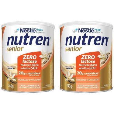 Imagem de Suplemento Alimentar Adulto Nutren Sênior Zero Açúcar sem Lactose 740g 2 Unidades-Unissex