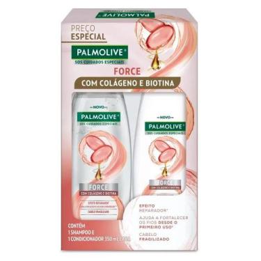 Imagem de Kit Colágeno e Biotina Shampoo + Condicionador Palmolive SOS Force 350