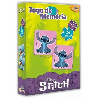 Imagem de Jogo da Memória Stitch 24 Pares para Estimular Atenção e Concentração Infantil Toyster Brinquedos